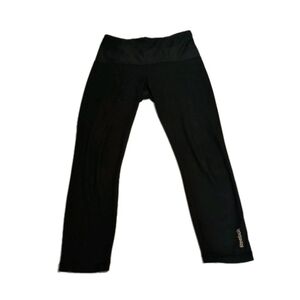 Reebok Black Leggings Athletic Stretchy Bottoms